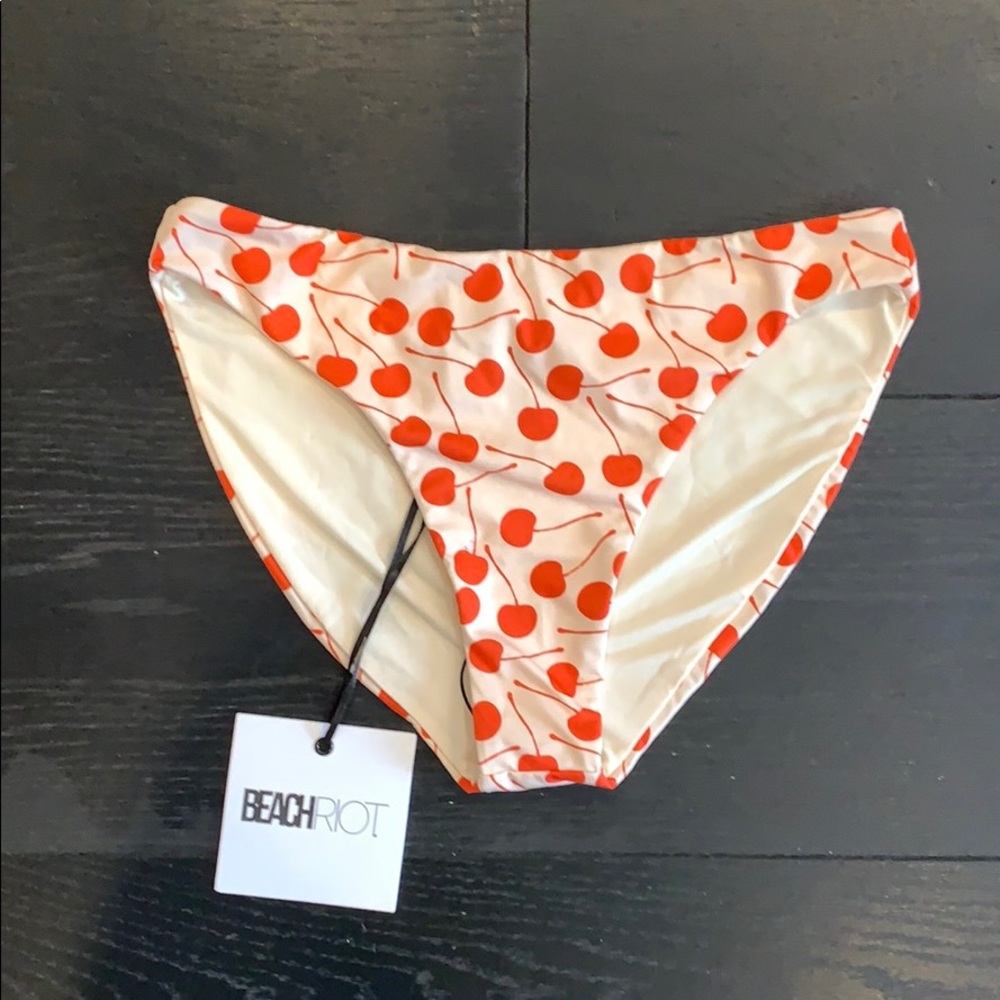 Beach Riot cherry bikini bottoms
